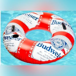 Budweiser Snow Tubing, Sled Riding, Pool, River, Lake, Inflatable Tube Brand New